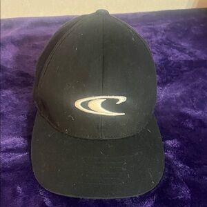 O'Neill Black Cap with White Logo